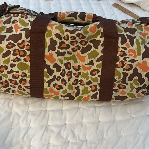 MISHKA MNWKA “Keep Watch” VERY RARE DEADSTOCK* camo Leopard Print Duffel Bag - Picture 9 of 10